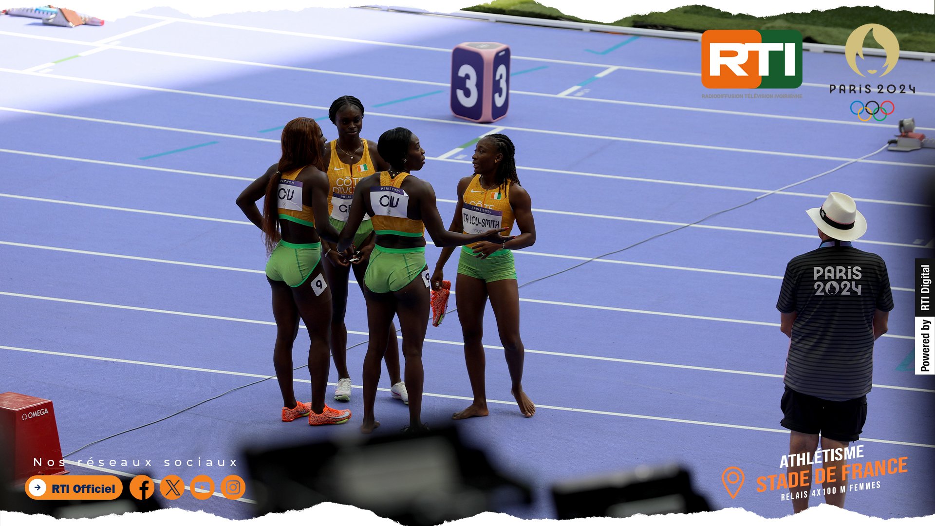 JO 2024-Athlétisme : La Côte d’Ivoire disqualifiée du relais 4X100m féminin