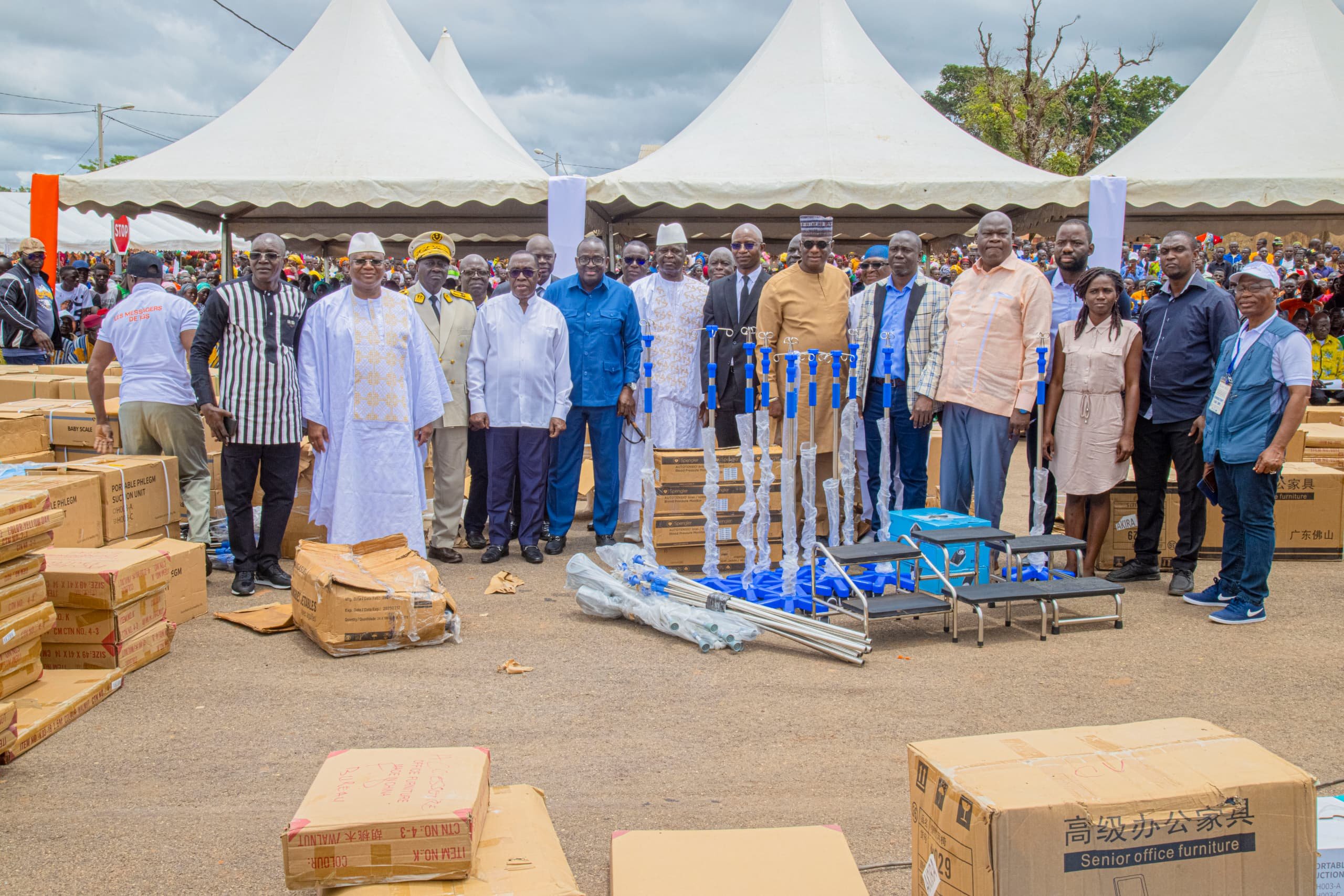 Région du Poro  : Aka Aouélé salue le modèle de développement de Fidèle Sarassoro