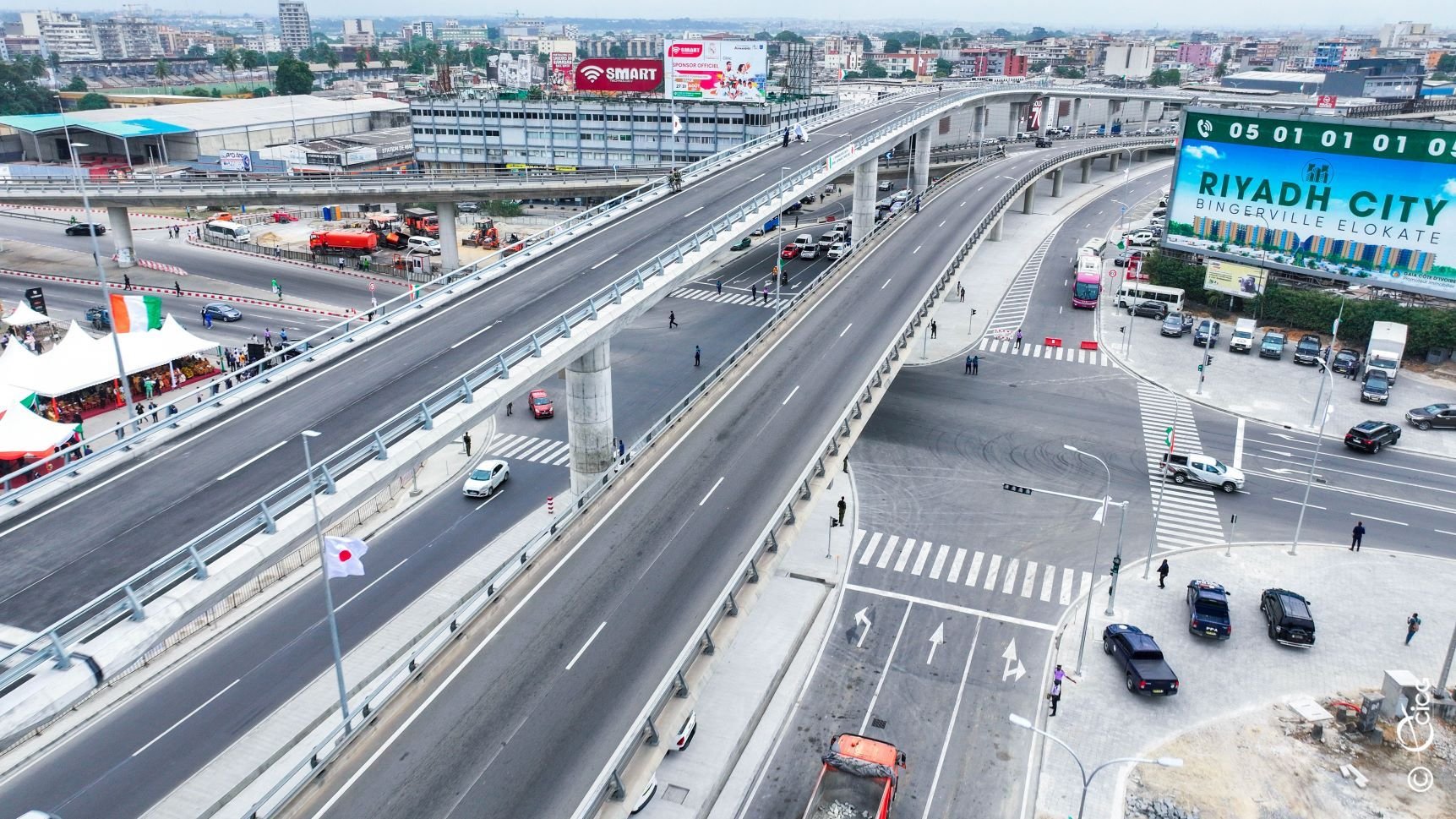Infrastructures routières : La phase 2 de l'échangeur de l'amitié ivoiro-japonaise inauguré, ce vendredi
