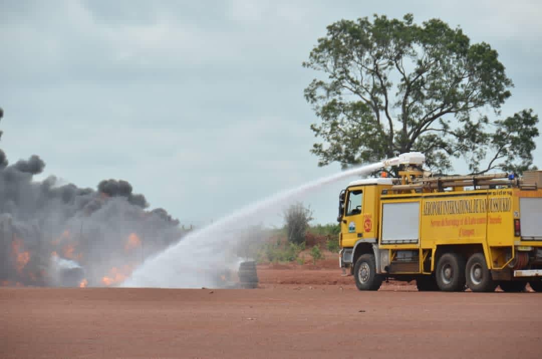 Korhogo :  L’aéroport réussit sa première simulation de gestion de crise deux mois après son inauguration