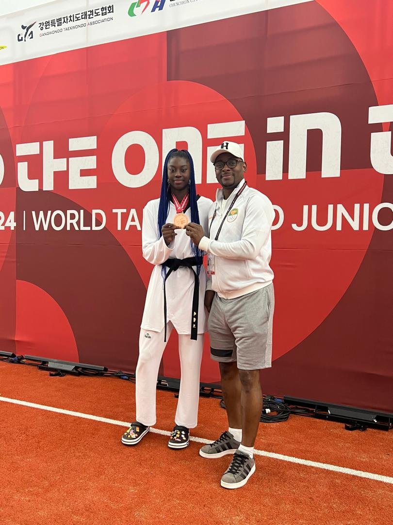 Taekwondo : Kimi Laurène Ossin décroche la médaille de bronze au Championnat du Monde Junior 2024