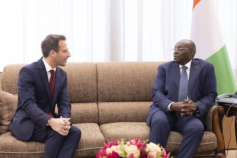 Diplomatie : L'Ambassadeur de Suisse en Côte d’Ivoire, Dominique Favre, présente ses civilités à Tiémoko Meyliet Koné