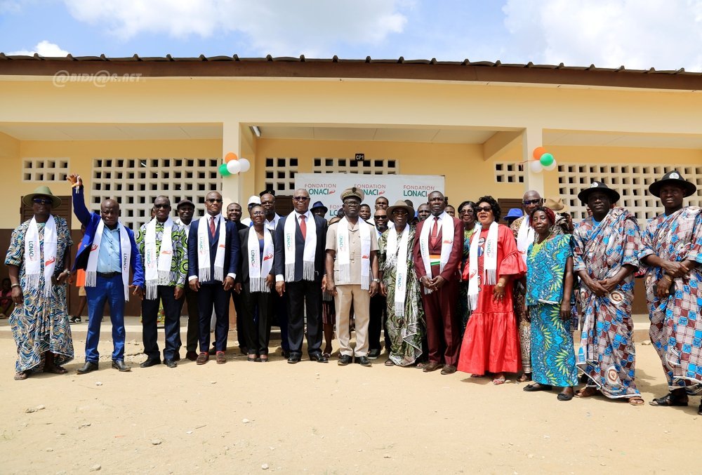 Anyama : La Fondation Lonaci inaugure une école primaire à Ebimpé village