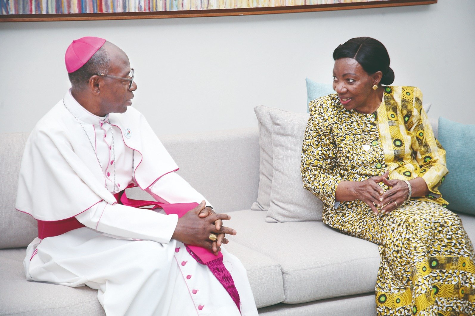 Eglise catholique : Le nouvel archevêque d’Abidjan échange avec Henriette Dagri Diabaté  