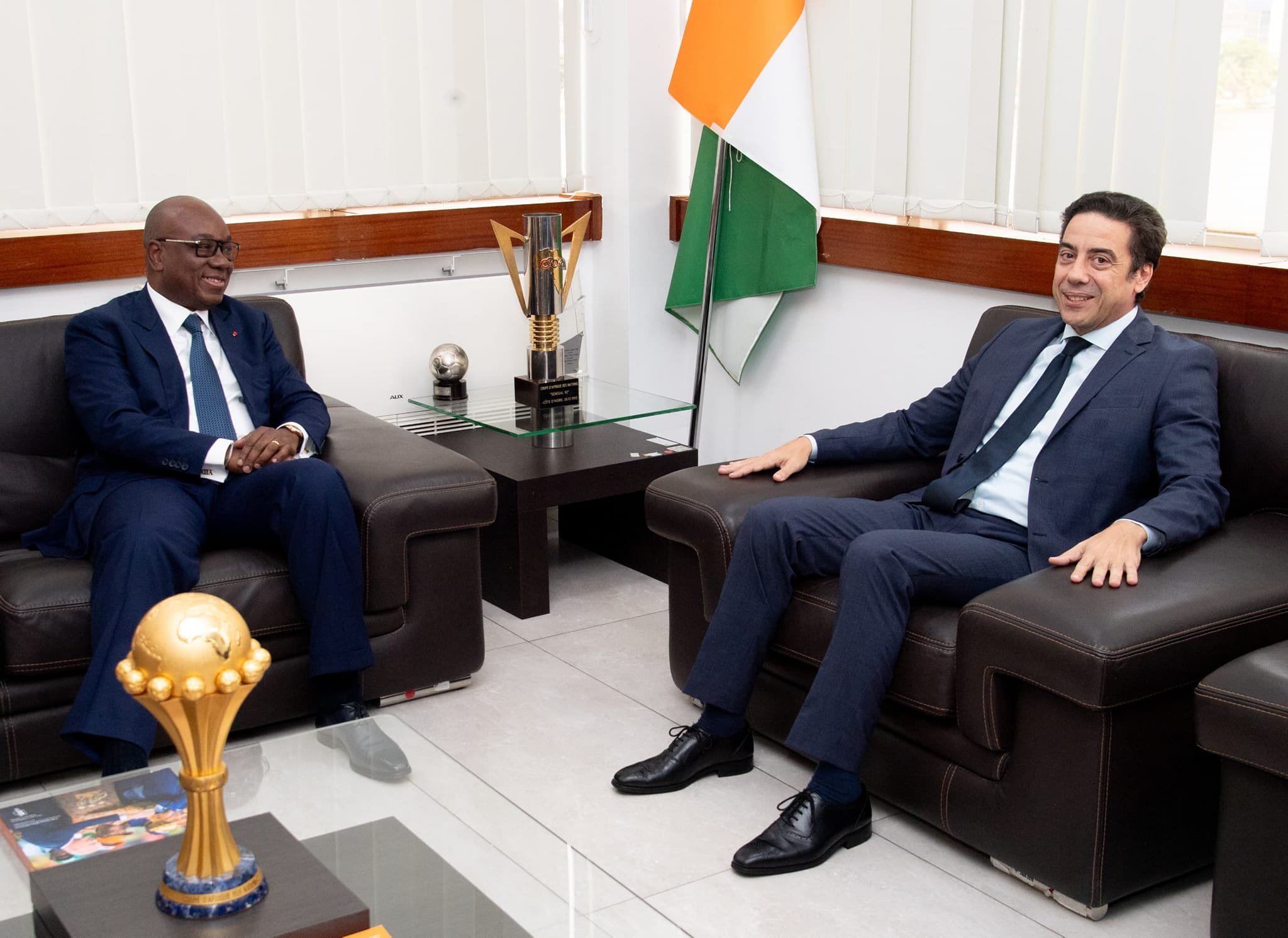 Football : Le renforcement des liens footballistiques entre la Côte d’Ivoire et l’Egypte au menu de la visite de l'ambassadeur Sherif Magdy Rashad Seif à la FIF