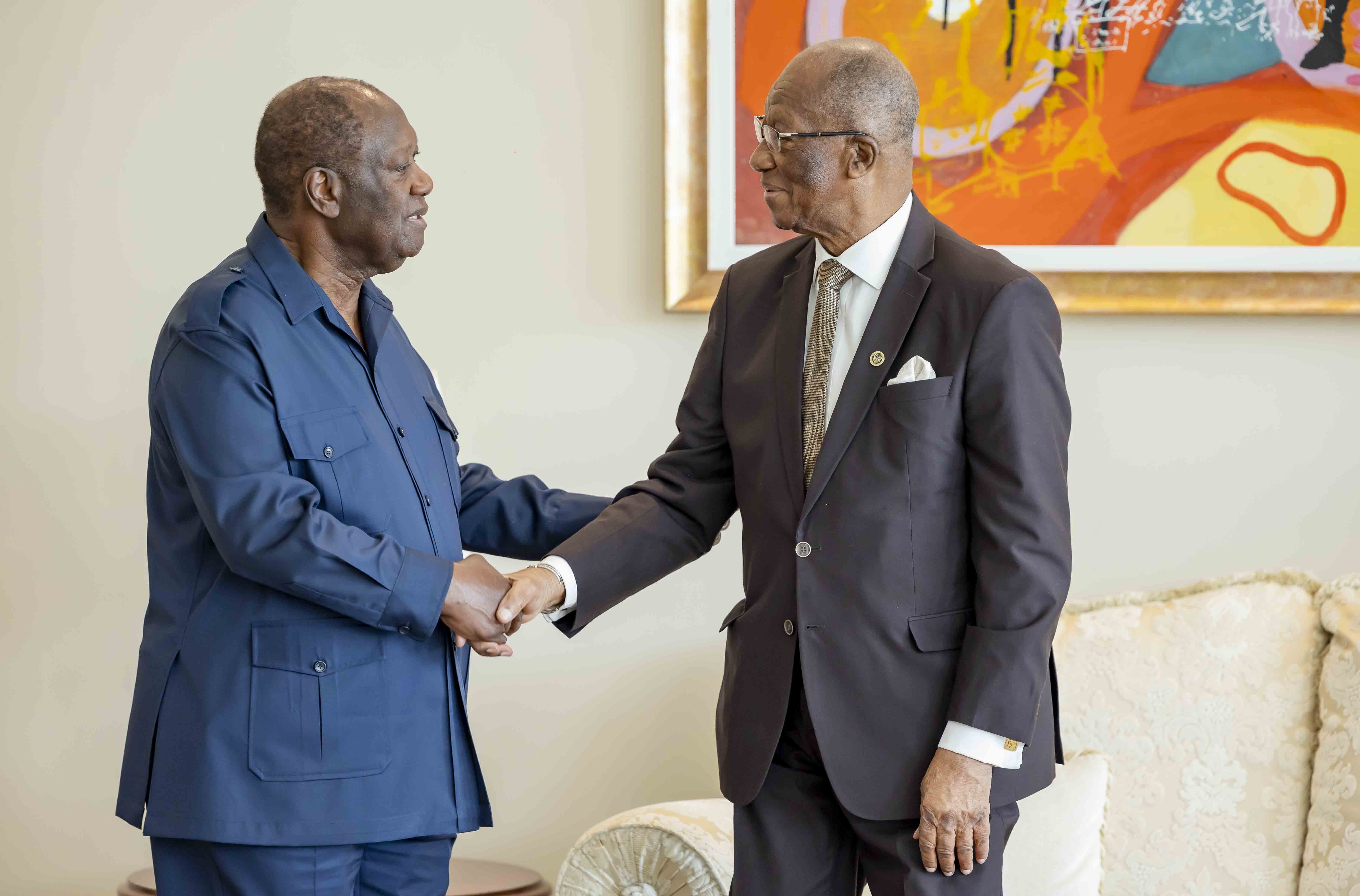 Présidence de la République : L’ambassadeur du Ghana salue les progrès remarquables accomplis par la Côte d’Ivoire