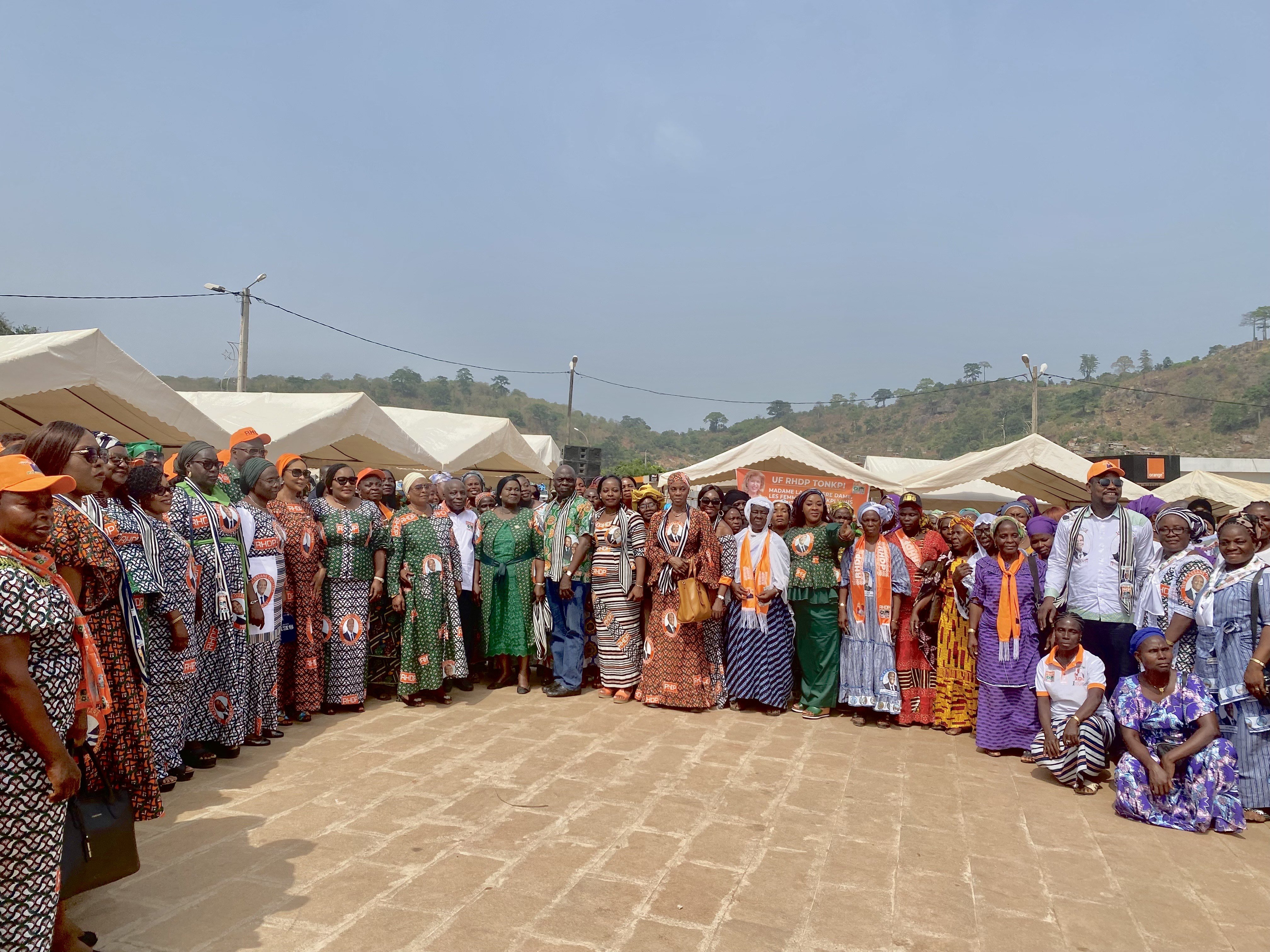 Harlette Badou aux femmes du Tonkpi : « Soyez des amazones du Président Alassane Ouattara partout dans vos départements »