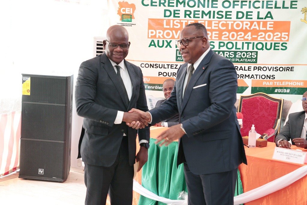 Processus électoral : La CEI remet la liste électorale provisoire aux partis politiques et à la société civile