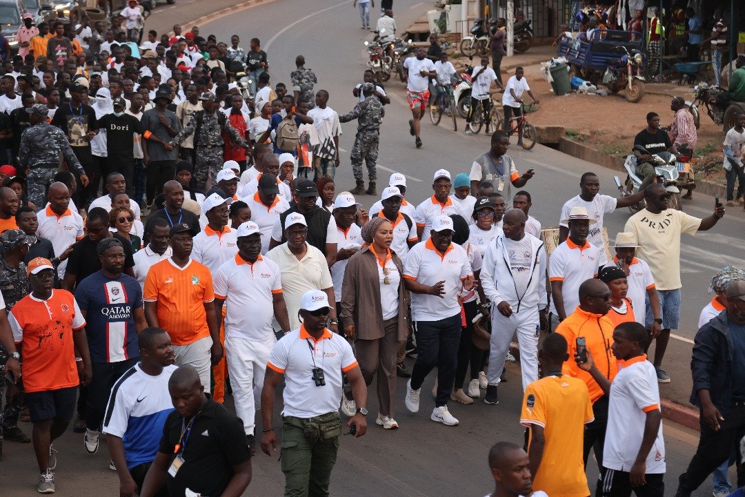 Région du Poro-Promotion de la santé par le sport : Korhogo célèbre la santé par une grande marche sportive