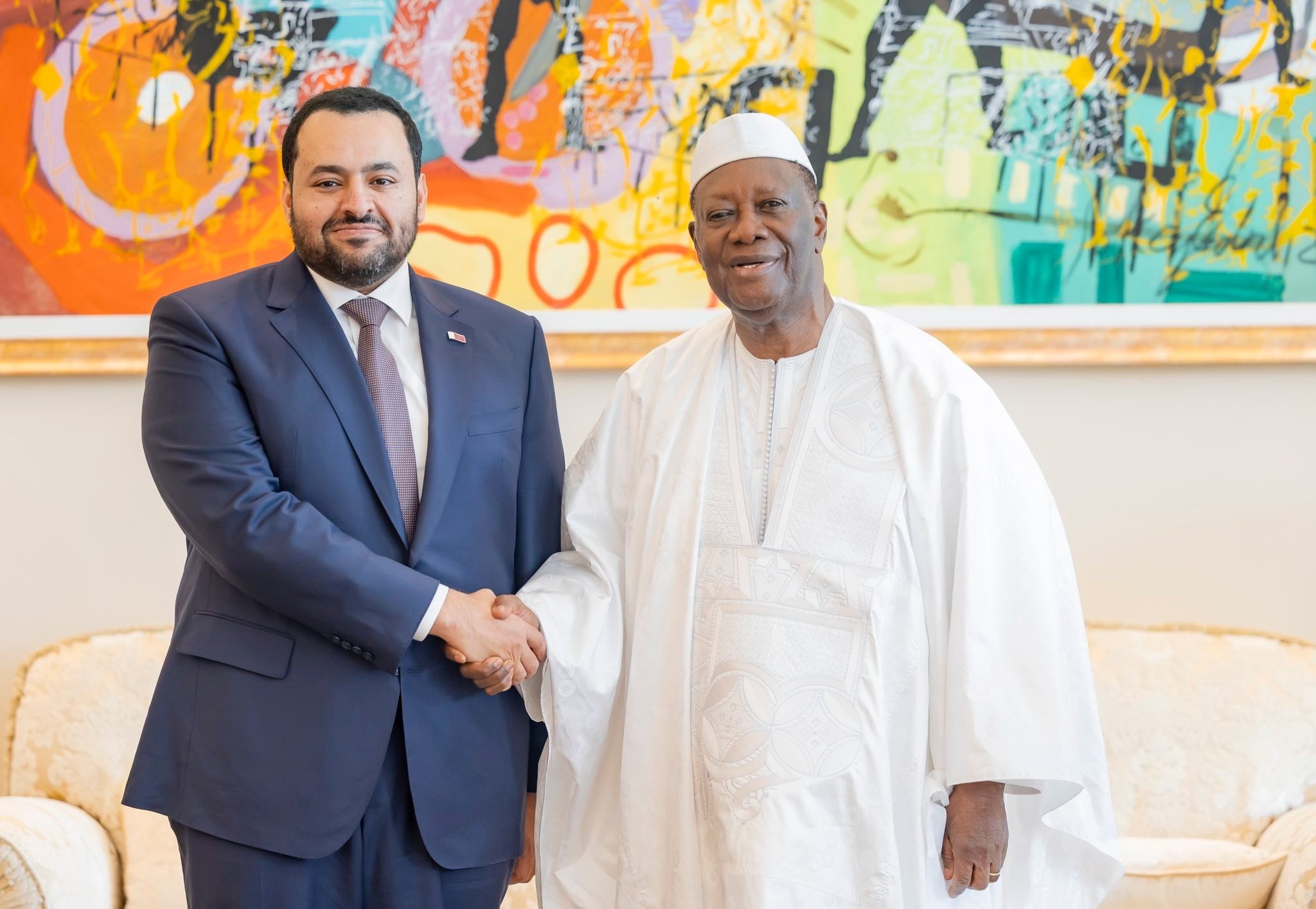 Coopération Côte d’Ivoire – Qatar : Le Président Alassane Ouattara accorde une audience au Dr Mohammed Bin Abdulaziz Al-Khulaifi