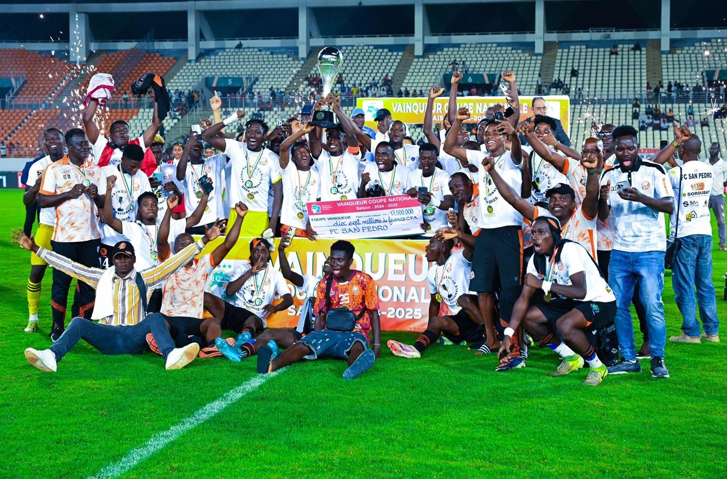 Football-Coupe nationale (Finale) : Le FC San Pedro triomphe et se qualifie pour la Coupe de la Confédération