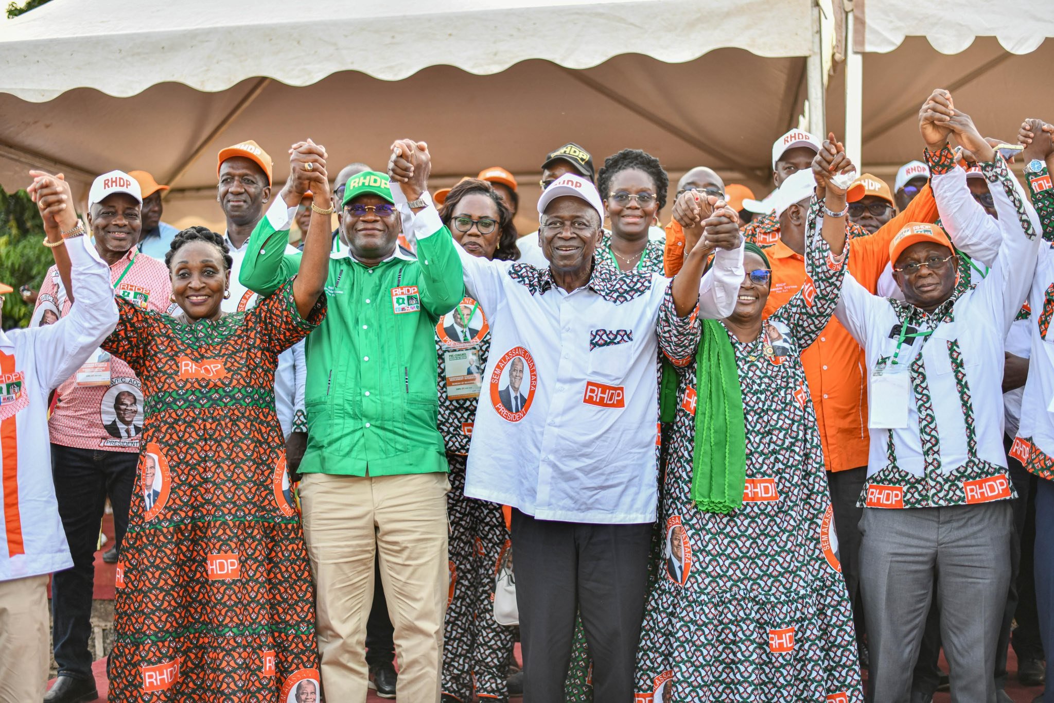 Précongrès du RHDP : Les militants du Bélier déterminés à faire élire le Président Alassane Ouattara