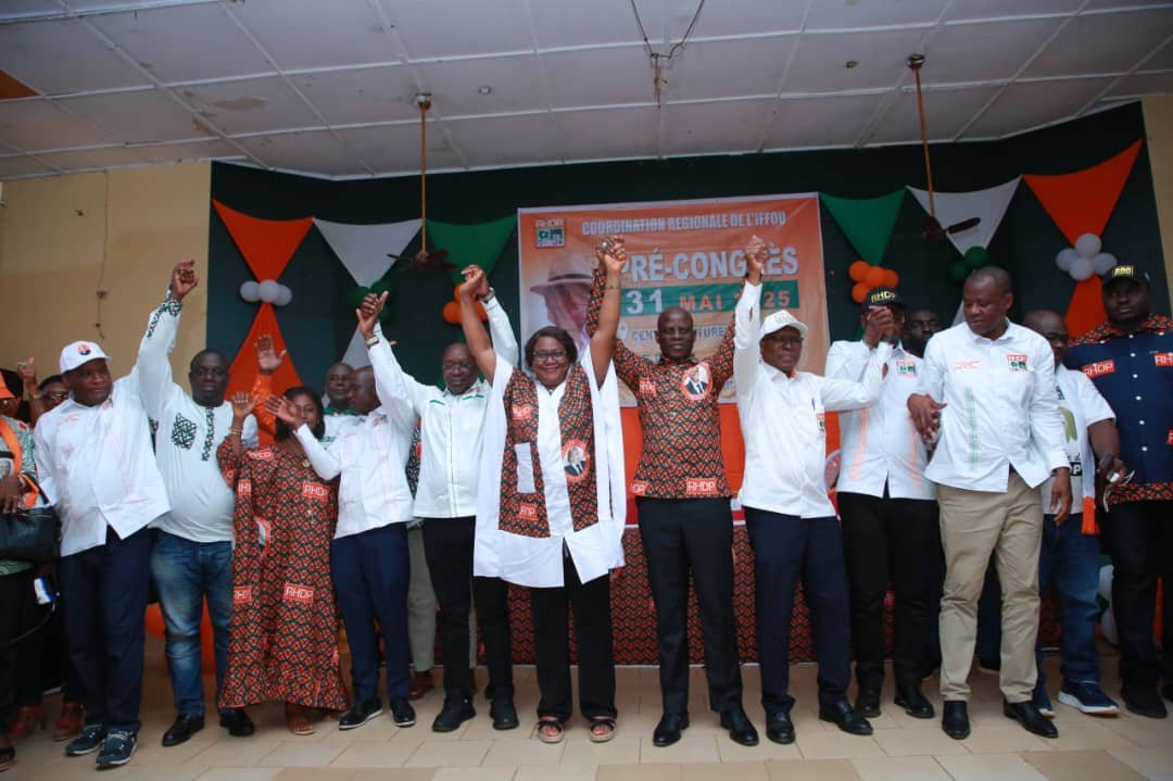 Iffou : Ouattara désigné candidat du RHDP à la présidentielle d’octobre 2025 par le précongrès