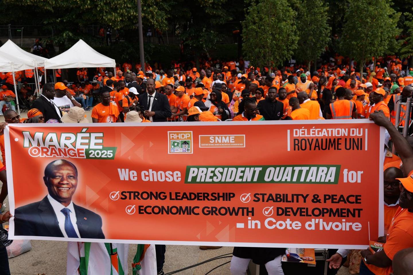 Précongrès du RHDP Diaspora : Plus de 25 000 militants du RHDP appellent à une candidature du président Ouattara