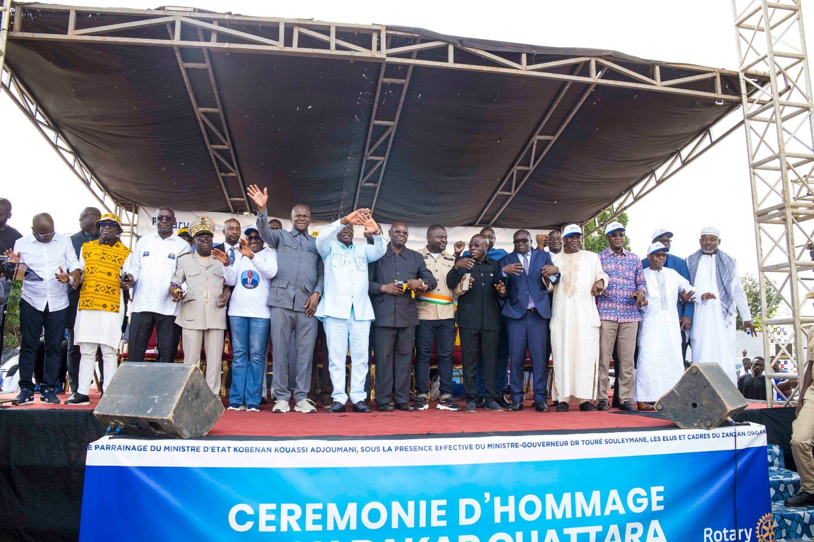 Bondoukou : Le Gontougo célèbre son fils "prodige" Abou-Bakar Ouattara, Gouverneur élu du District 9101 du Rotary International