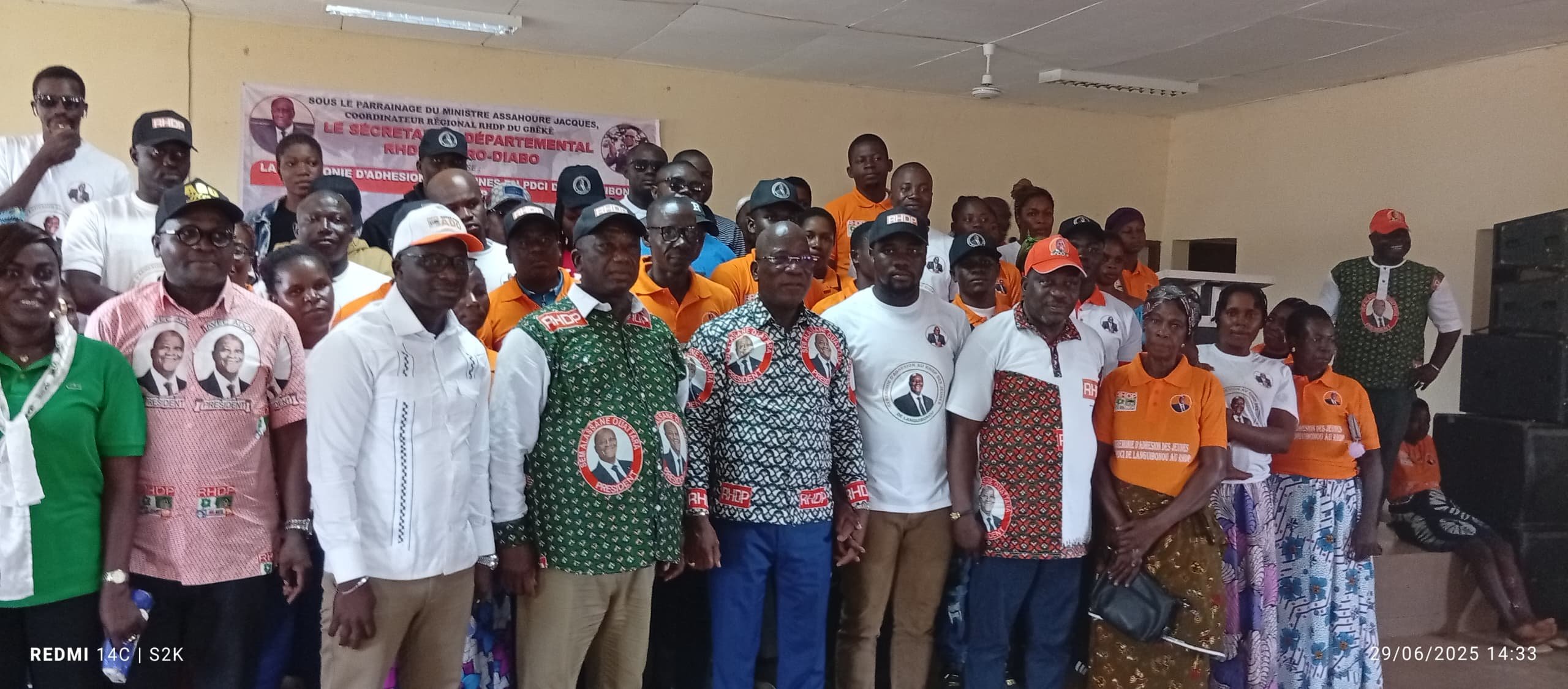 Botro : 50 militants du PDCI-RDA de Languibonou rejoignent le RHDP