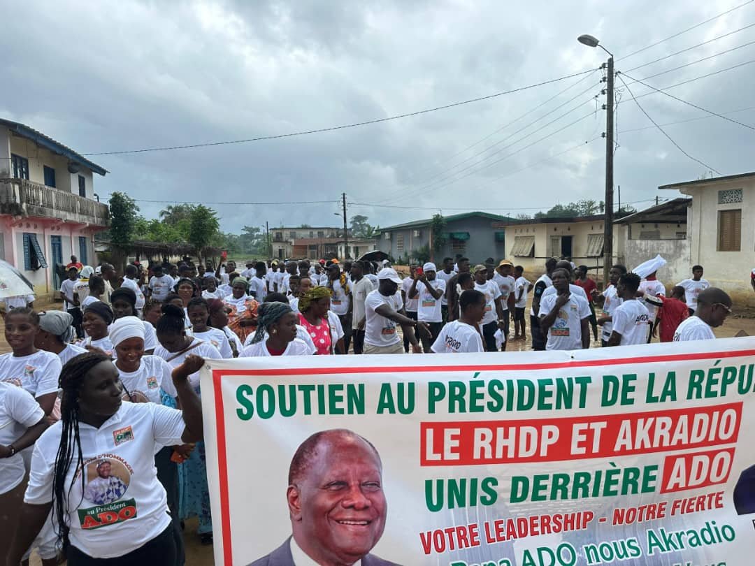 Présidentielle 2025 : Les populations d'Akradio mobilisées pour la victoire du Président Alassane Ouattara