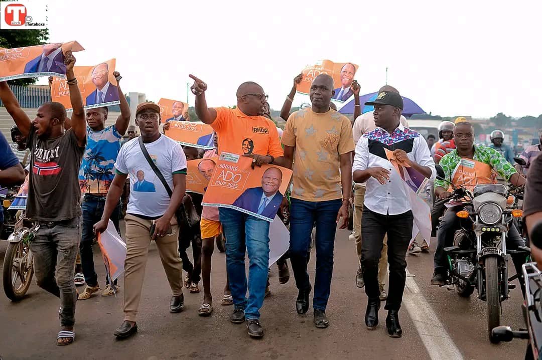 Présidentielle 2025 : Joie et ferveur dans les rues de Bouaké après l’annonce de la candidature de Ouattara