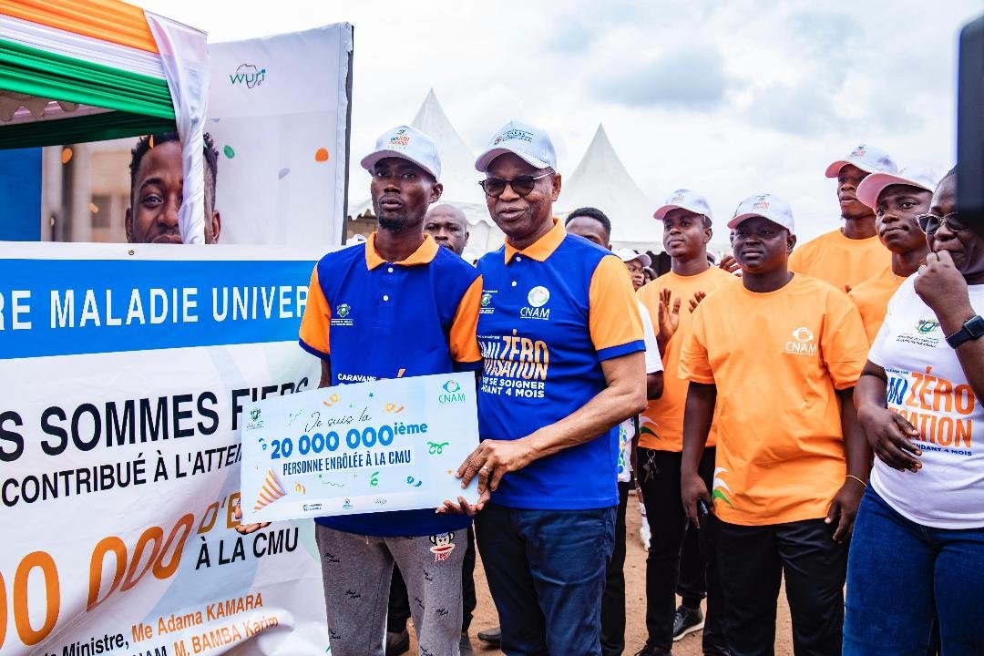 Bouaké : Me Adama Kamara célèbre le cap des 20 millions d'enrôlés à la CMU