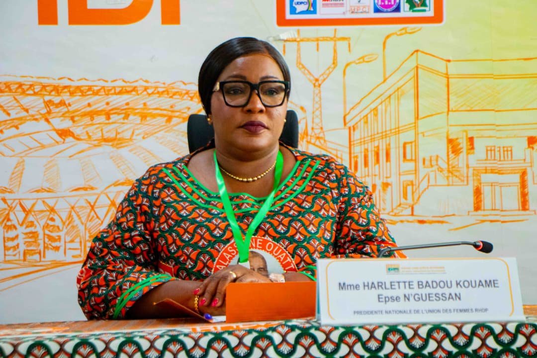 Présidentielle 2025-Harlette Badou aux femmes du RHDP : « Soyons des messagères de la paix et de la victoire au 1er tour »