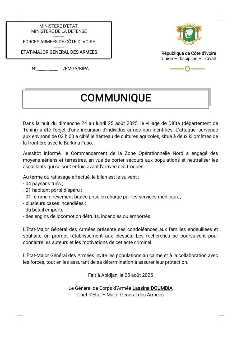 Téhini : Des individus armés mis en déroute 