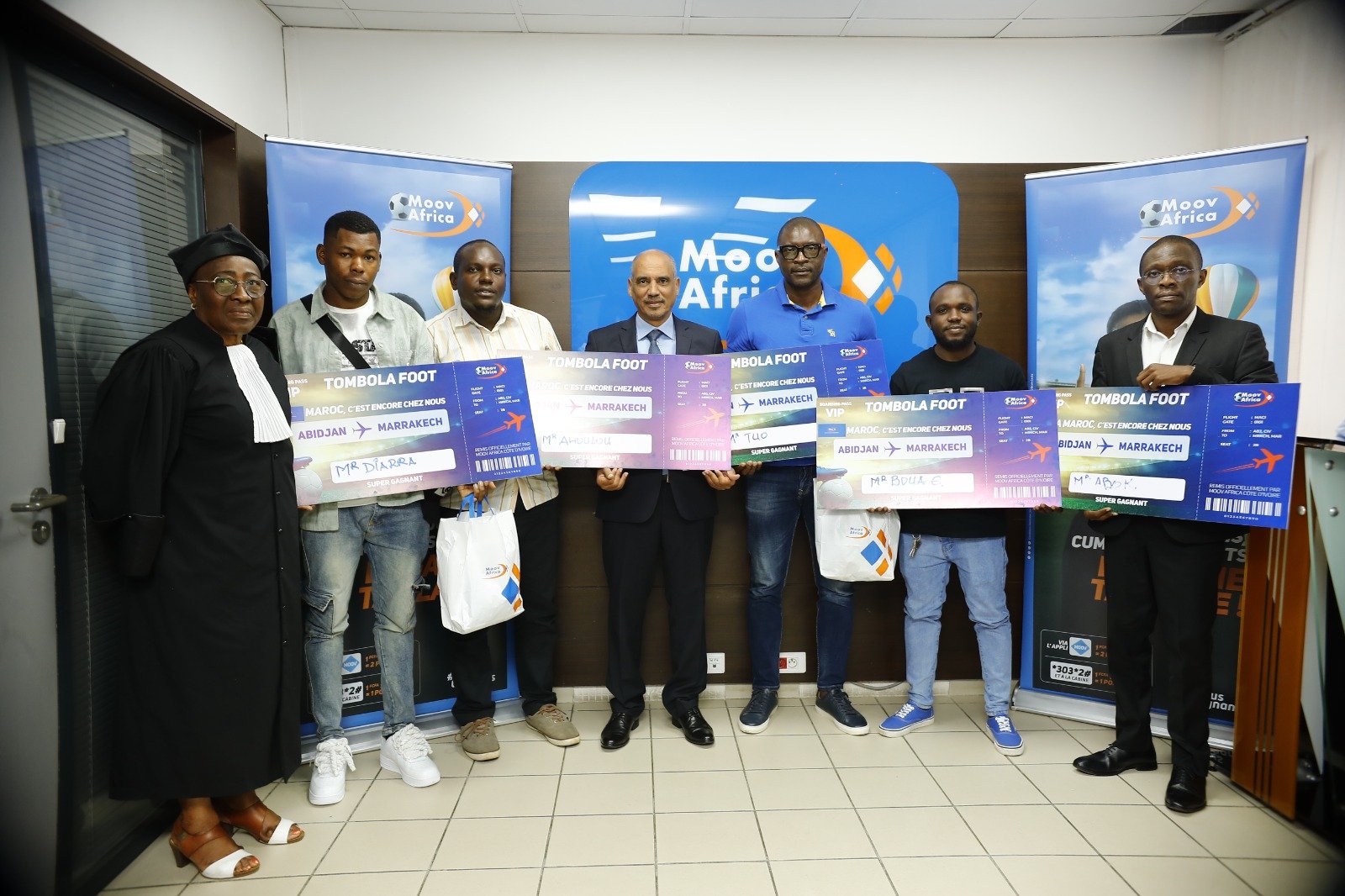 Tombola Foot de Moov Africa CI : Les premiers lauréats du séjour VIP au Maroc sont connus