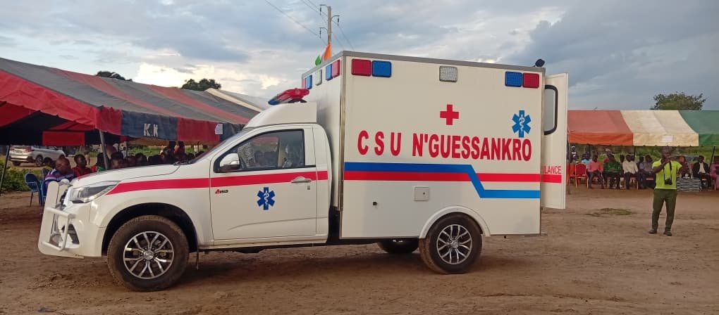 Bodokro : Une ambulance médicalisée pour le centre de santé de N'Guessankro