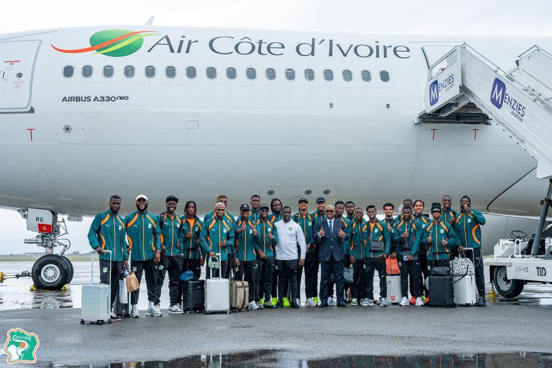 Eliminatoires Coupe du Monde 2026 (9e journée) : Confort absolu pour les Eléphants à bord de l’Airbus A330-900neo d’Air Côte d’Ivoire
