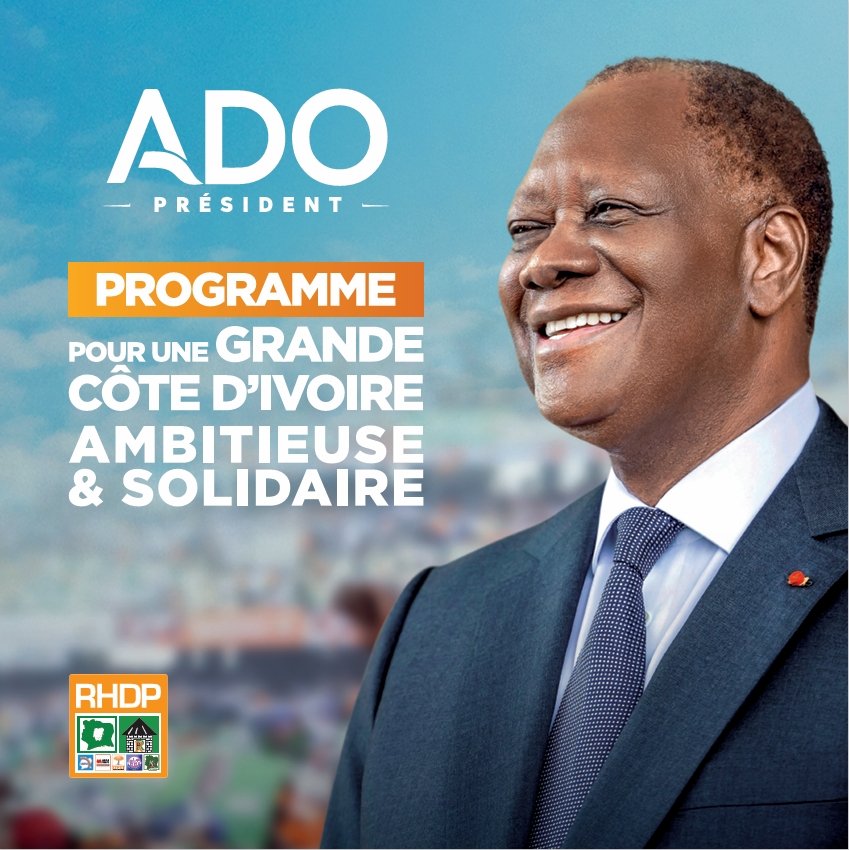 Présidentielle 2025: Le programme du candidat ADO pour une grande Côte d'Ivoire, ambitieuse et solidaire :