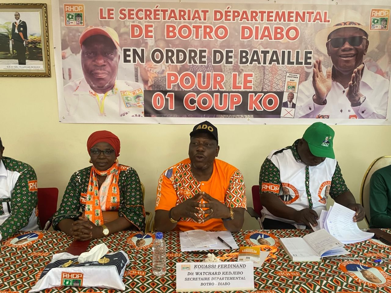 Présidentielle 2025 : Watchard Kédjébo promet un plébiscite historique pour Alassane Ouattara à Diabo