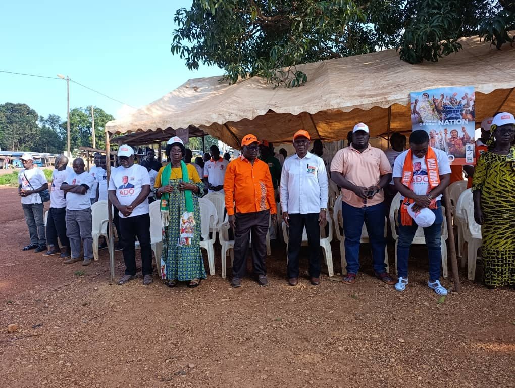 Présidentielle 2025 : Le directeur de campagne de l’Iffou, Lamine Konaté, met la base RHDP de Ouellé en ordre de bataille