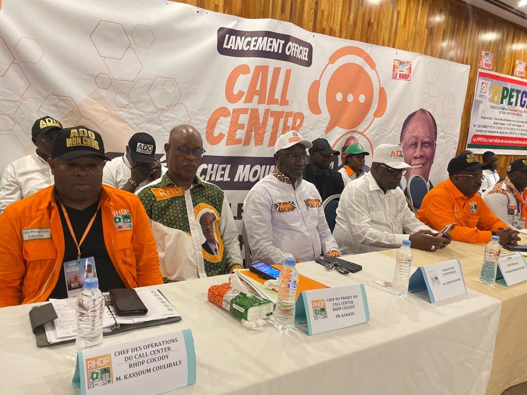 Présidentielle 2025 : Le RHDP met en place un call center e-militant pour un vote massif le 25 octobre
