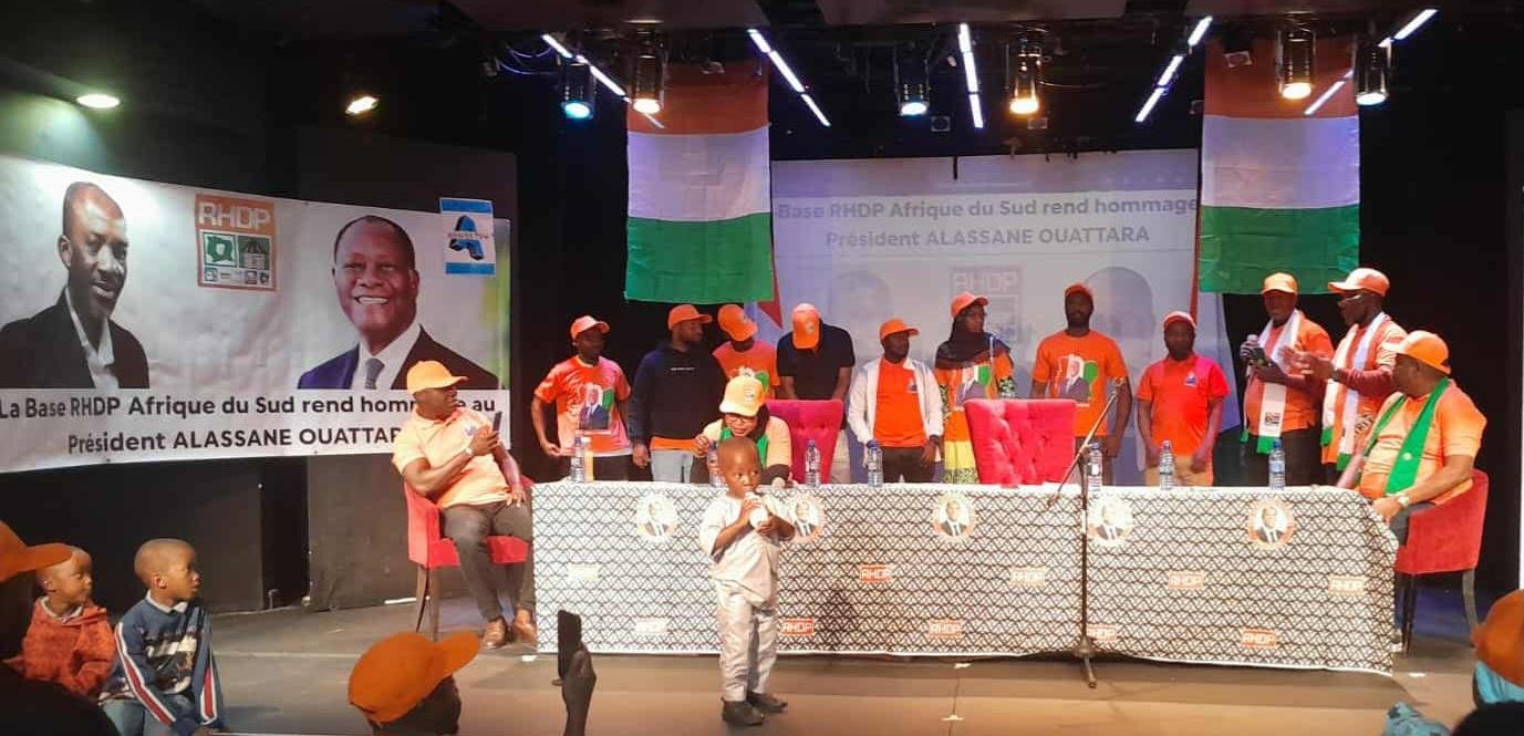 Présidentielle 2025 : La base RHDP d’Afrique du Sud mobilisée pour faire élire Alassane Ouattara par "1 coup KO"