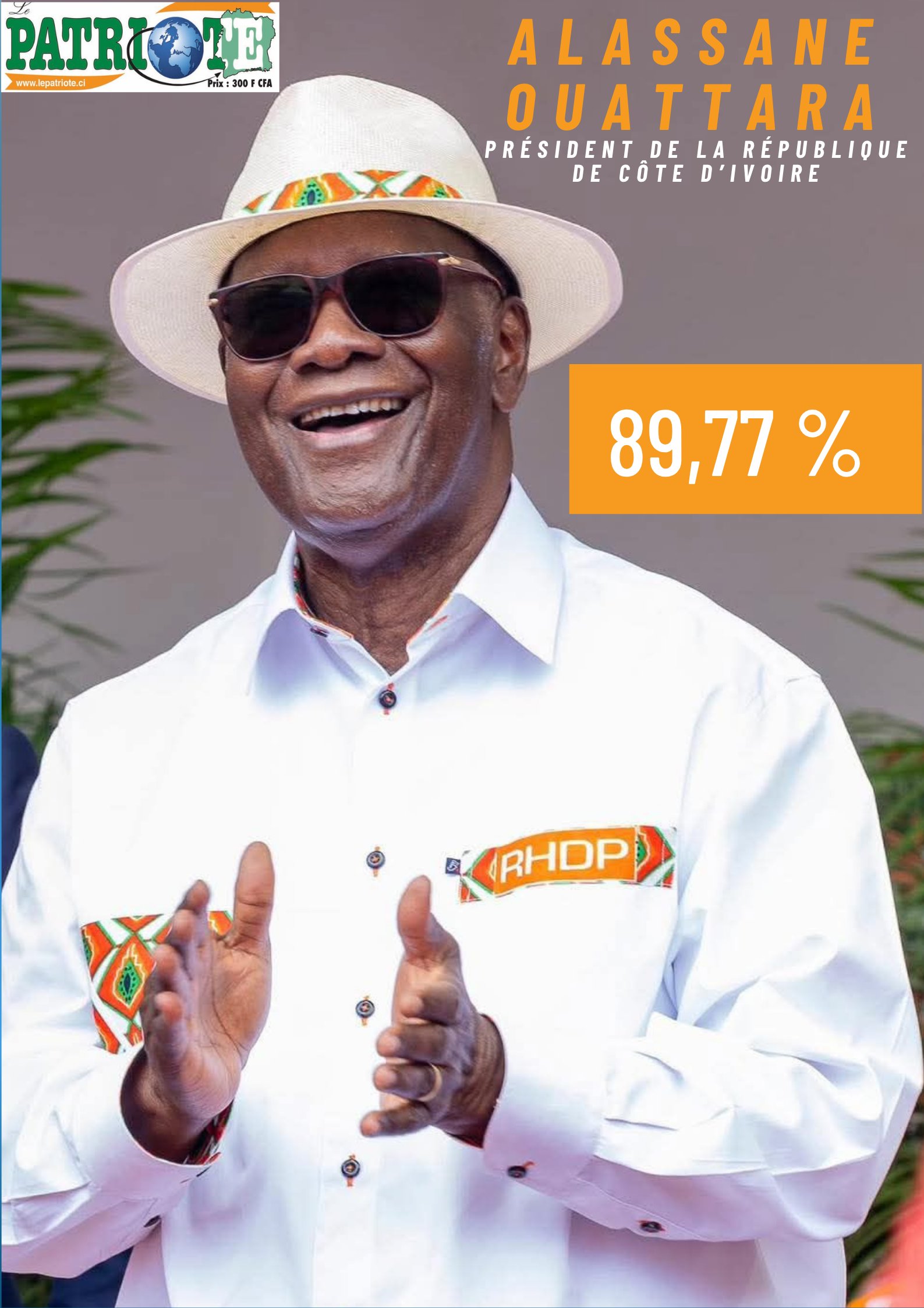 Côte d'Ivoire : Alassane Ouattara réélu Président de la République avec 89,77% des suffrages