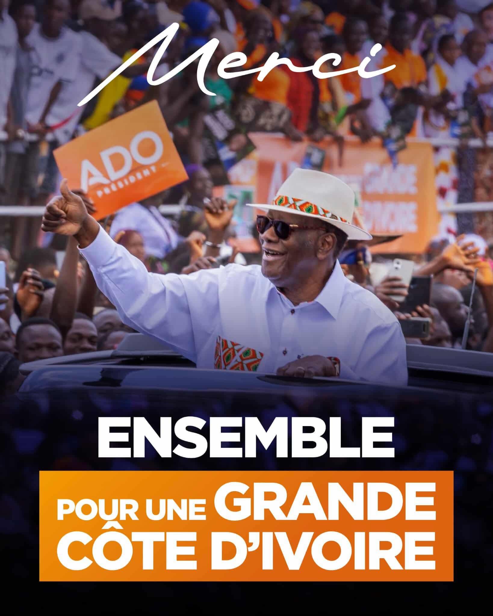 Présidentielle 2025 : Le RHDP confirme sa stature de parti national