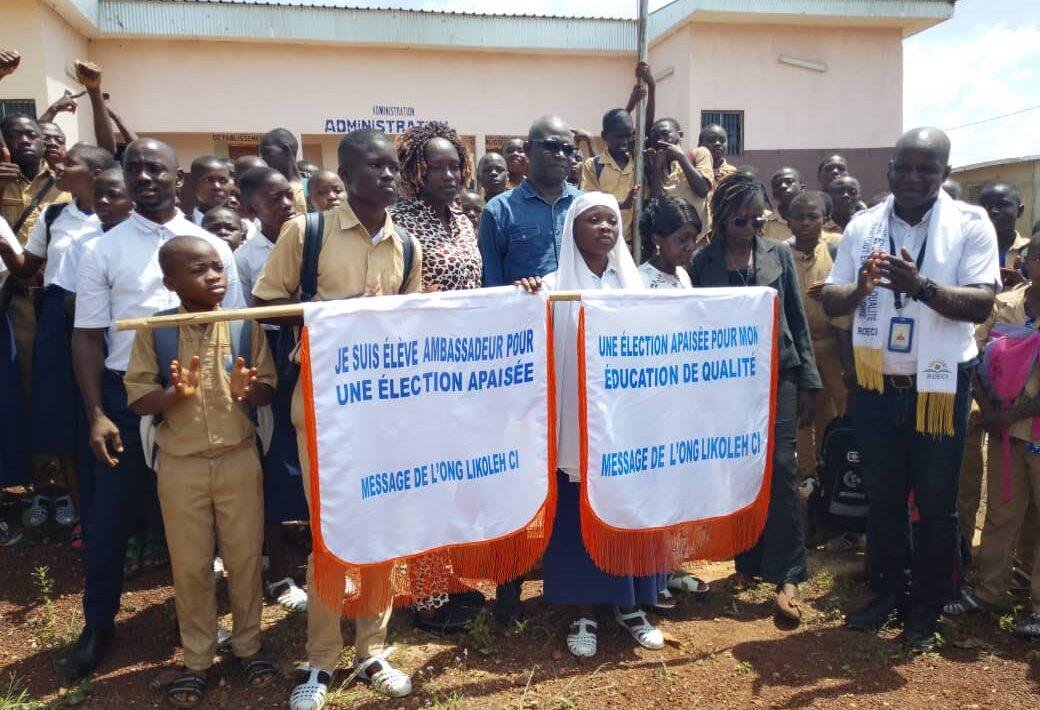 Tonkpi : Des élèves en première ligne pour la paix avant les législatives