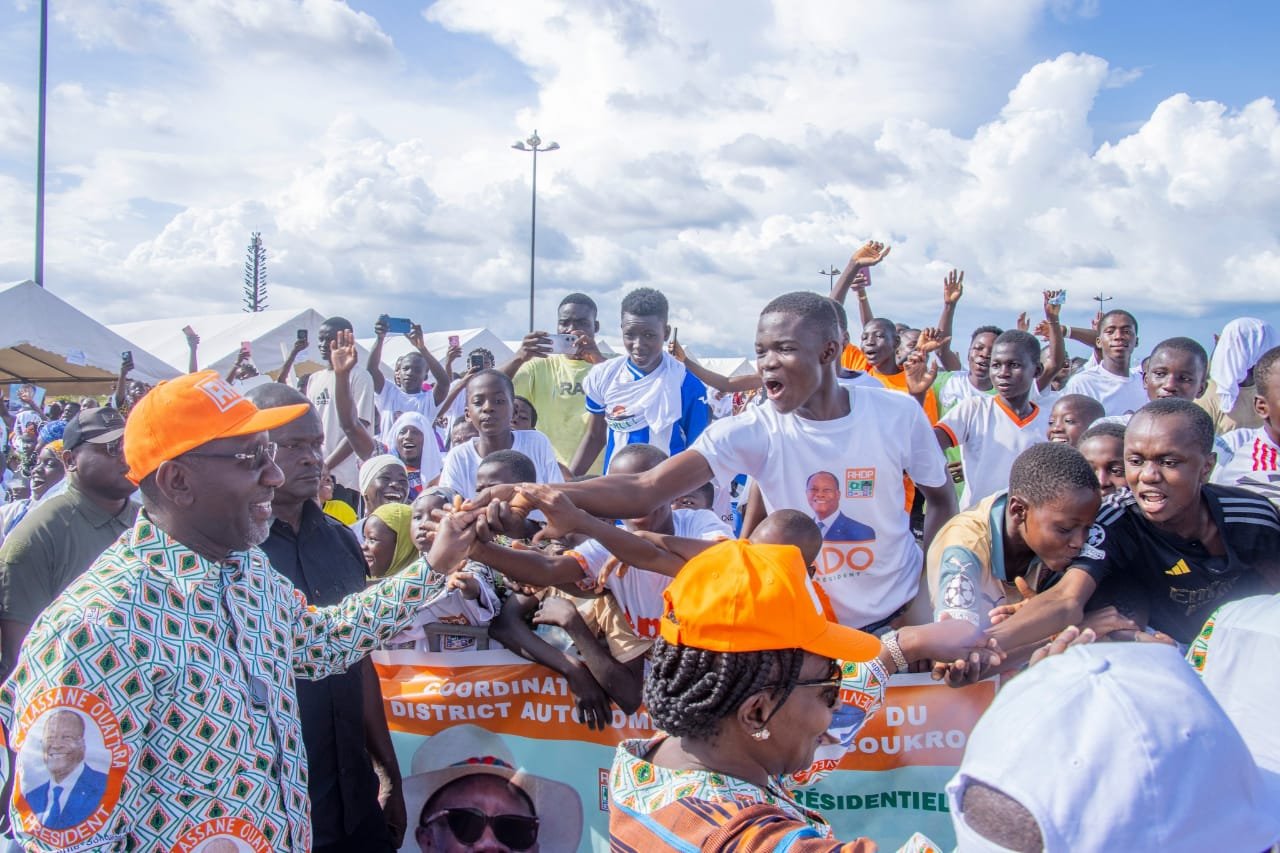 Présidentielle 2025 : Yamoussoukro fait le choix du développement avec Alassane Ouattara, avec plus de 90% de voix pour le candidat du RHDP