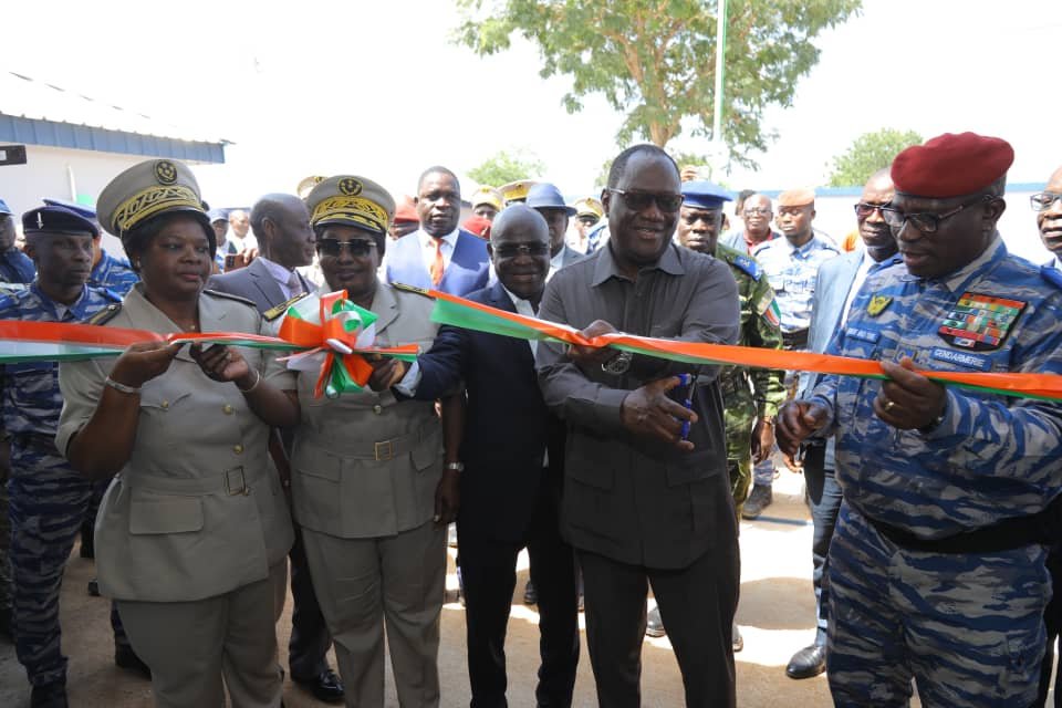 Niakara : Téné Birahima Ouattara inaugure la brigade de gendarmerie de Ouréguékaha