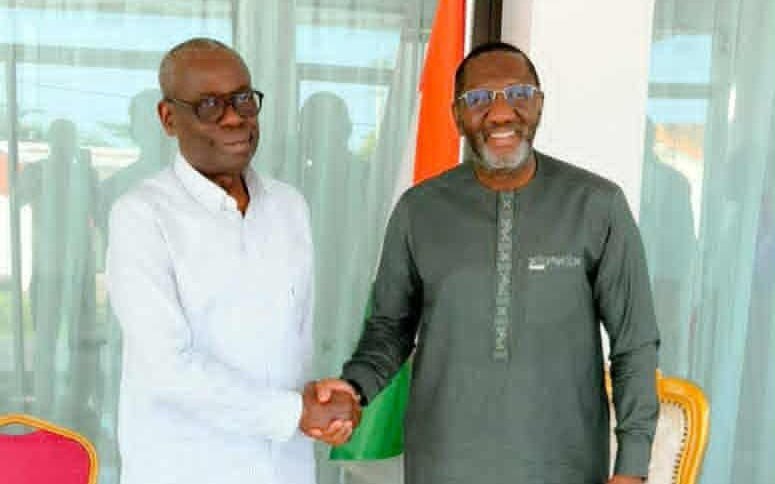 Yamoussoukro : Souleymane Diarrassouba et Augustin Thiam échangent sur les axes stratégiques pour la victoire du RHDP