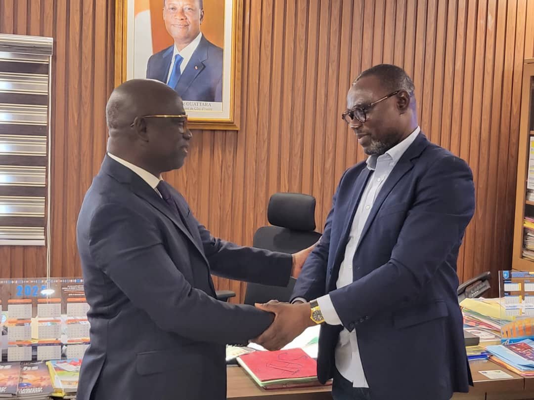 Presse sportive : Le président de l'AJSCI poursuit sa tournée institutionnelle avec une audience fructueuse à l'ONS