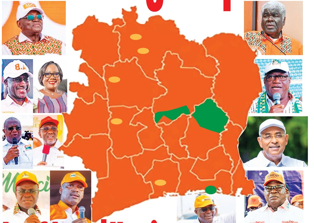 Législatives 2025 : La marée orange envahit le pays