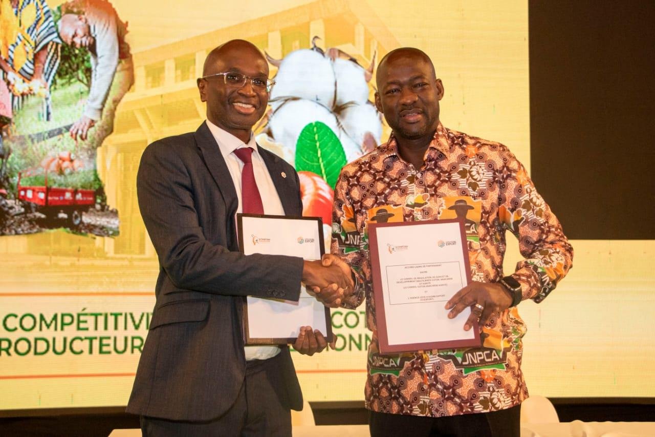 Promotion des produits ivoiriens : L’Agence Côte d’Ivoire Export renforce sa collaboration avec le Conseil Coton, Anacarde et Karité