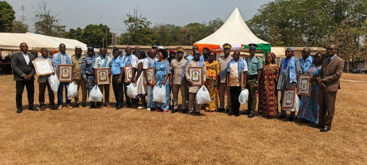 Man : La gendarmerie nationale honore onze de ses valeureux serviteurs admis à la retraite