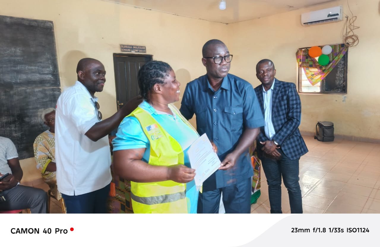 Didoko : Les jeunes bénéficiaires du projet THIMO reçoivent leurs attestations