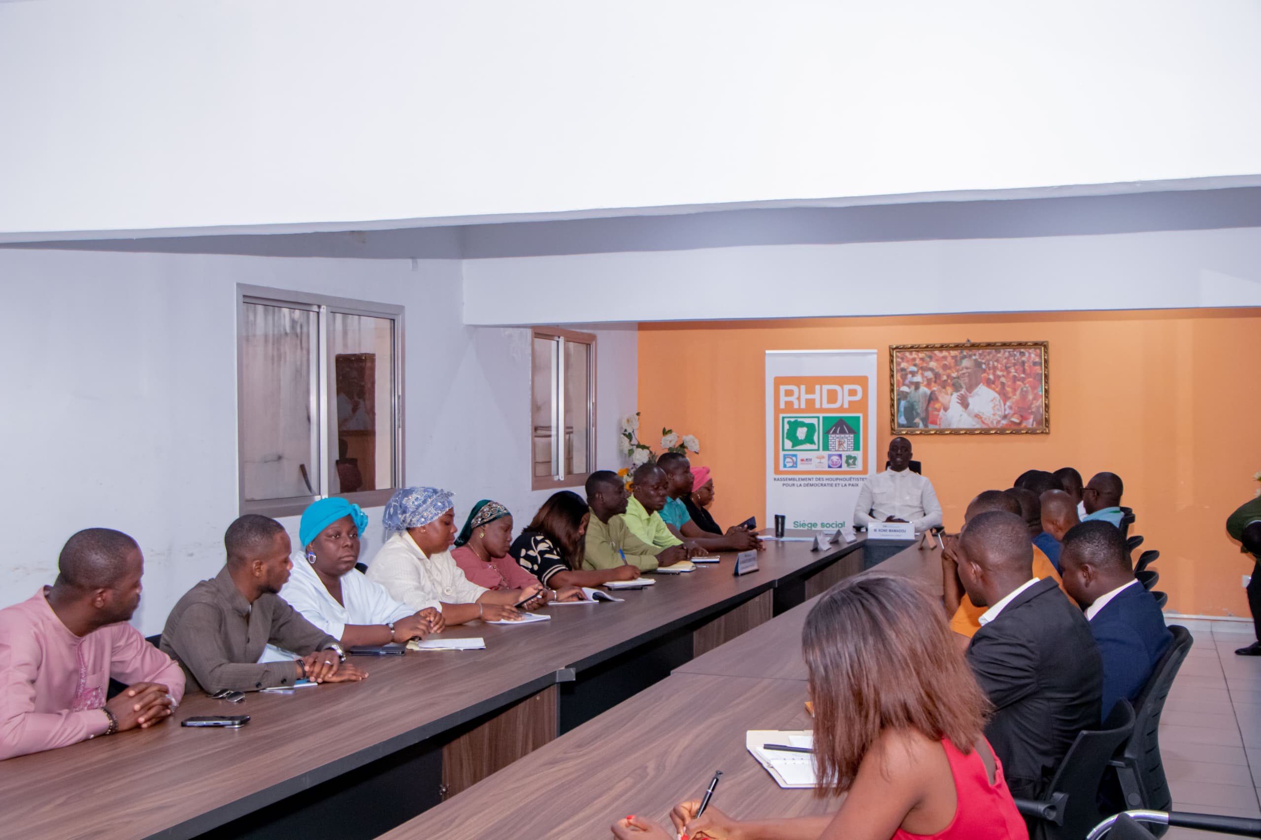 UJ-RHDP : Koné Mamadou et son bureau lancent la projection stratégique pour 2026