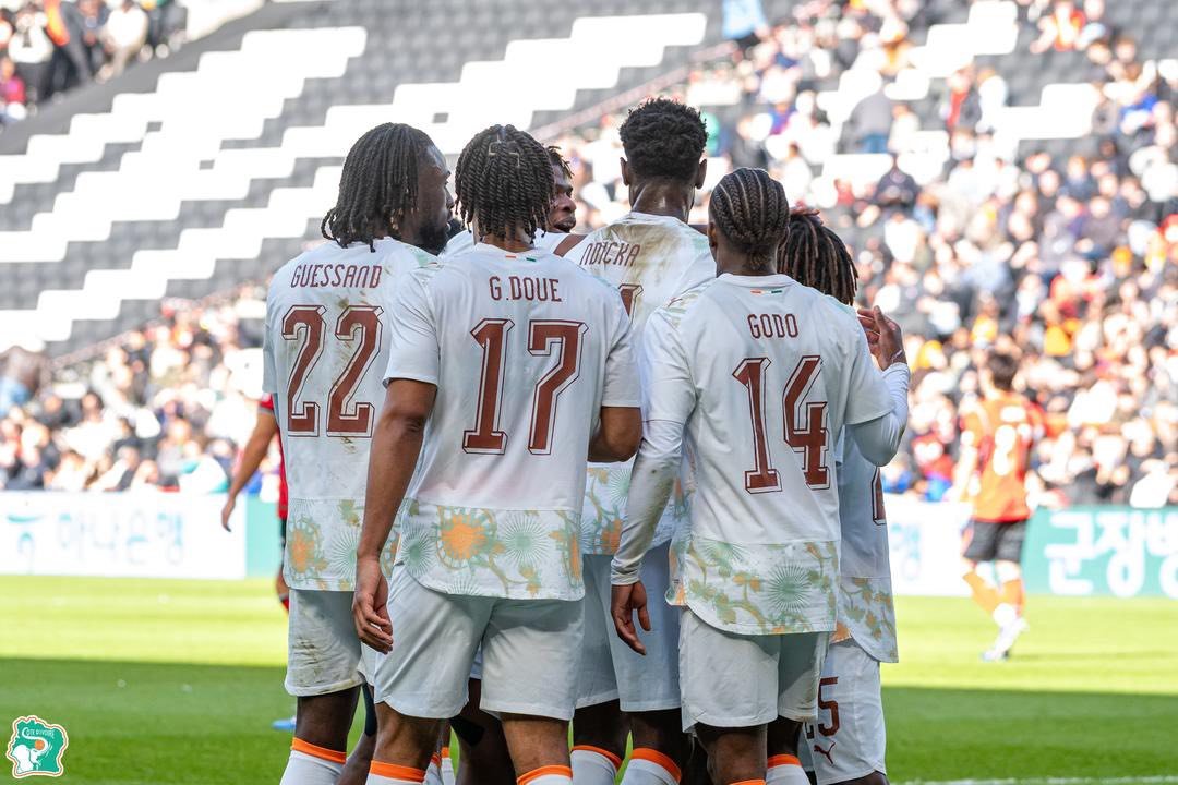 Amical - Corée du Sud-Côte d'Ivoire 0-4 : La prestation convaincante des Éléphants