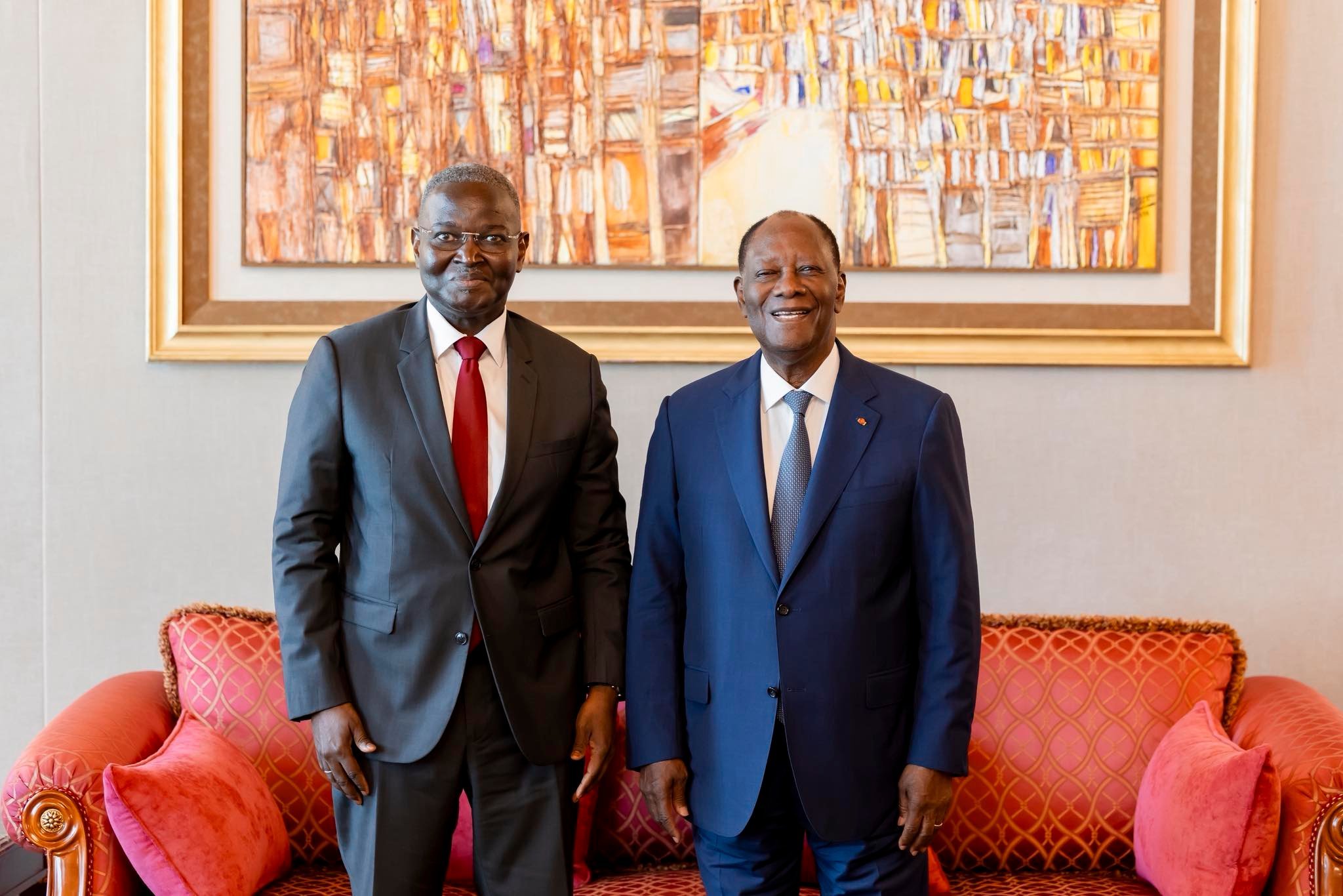 Reçu par le Président de la République : Le président de la Commission de l’UEMOA se félicite de la bonne croissance des Etats membres