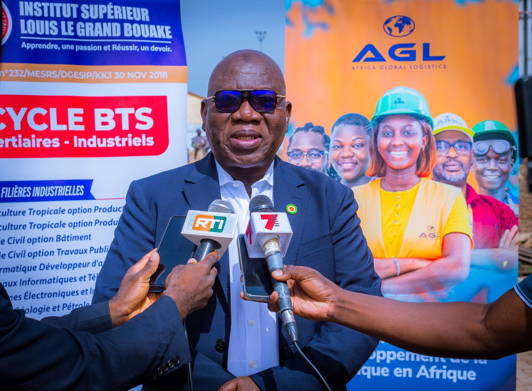 Bouaké-Convention de partenariat entre ISLG et AGL : Traoré Bamoudien ouvre les portes de la formation pratique aux étudiants en logistique