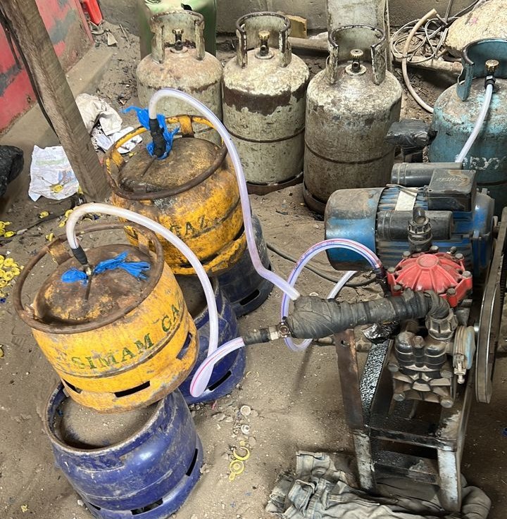 Transvasement illicite de gaz butane : La DGH frappe fort à Man avec plus de 1000 bouteilles saisies