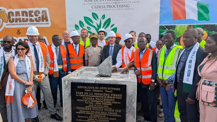 San Pedro : Les Pays-Bas et la coopérative Cadesa lancent une usine de transformation du cacao